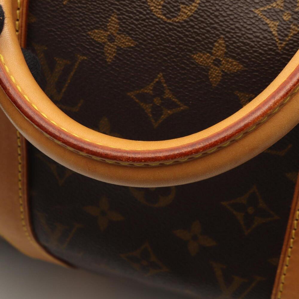 LOUIS VUITTON Brown Monogram Leather Keepall 50 Boston Bag - Picture 11 of 12